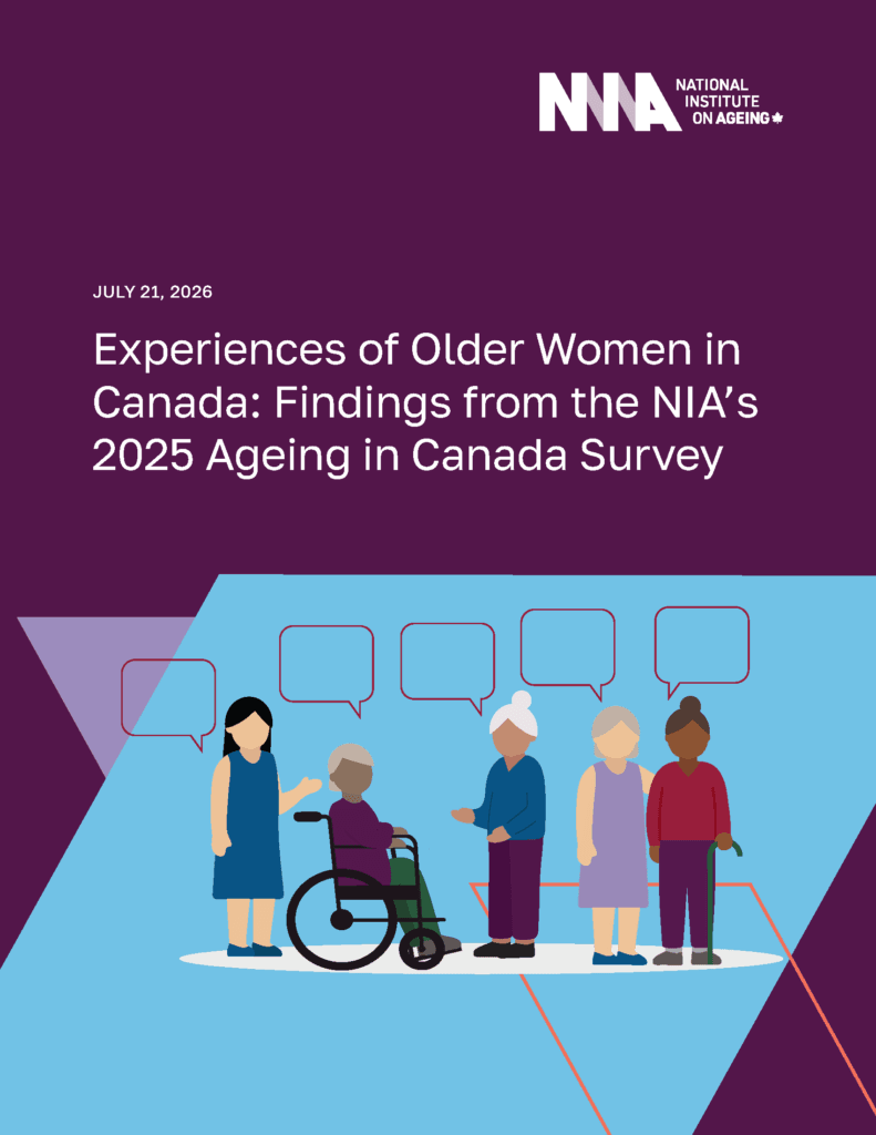 NIA Experiences of Older Women in Canada report cover.