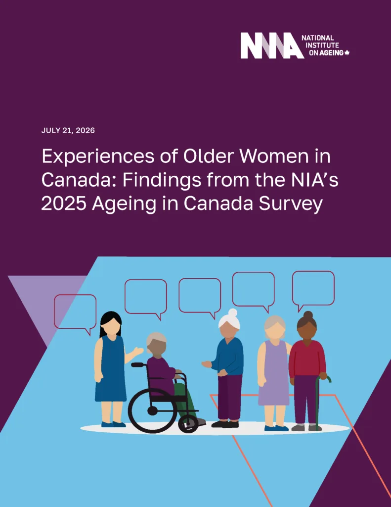 NIA Experiences of Older Women in Canada report cover.